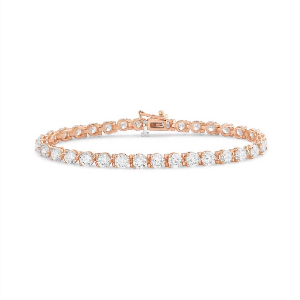 NEW DIANA M JEWELS women's round lab-grown diamond jewelry bracelet (7.00 ct) -